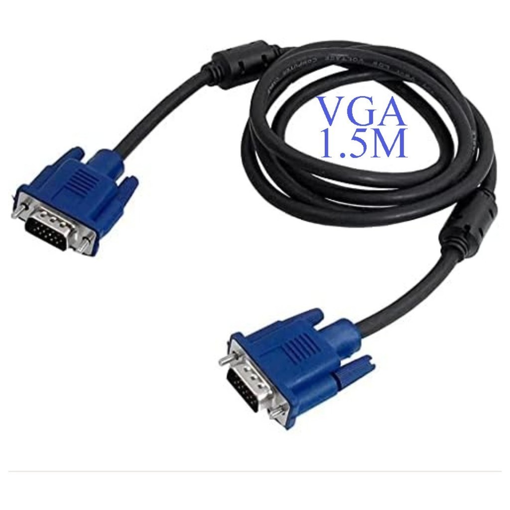 Cabo VGA Monitor TV Projetor VGA Macho x Macho 1,5m Lehmox LEY-215