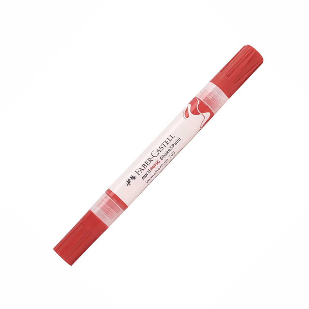 Pincel marcador multisuperfícies Multimark Vermelho MM/SPVM703\357127 Faber-Castell