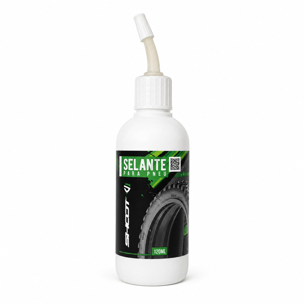 Selante Shoot 120ml para Pneu Tubeless de Bicicleta Previne e Repara Furos