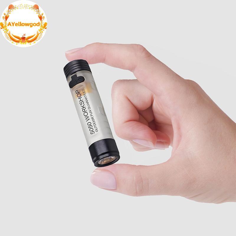 AYellowgod 1 Pc Mini Lanterna LED Portátil Clipe De Chave Design Poeta Luz Para Aventura Ao Ar Livre E Equipamento De Ac