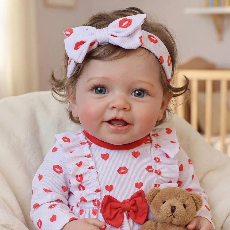 Bebê Reborn Vead 20'' Menina, Tranquila e Aconchegante – Macia e Realista