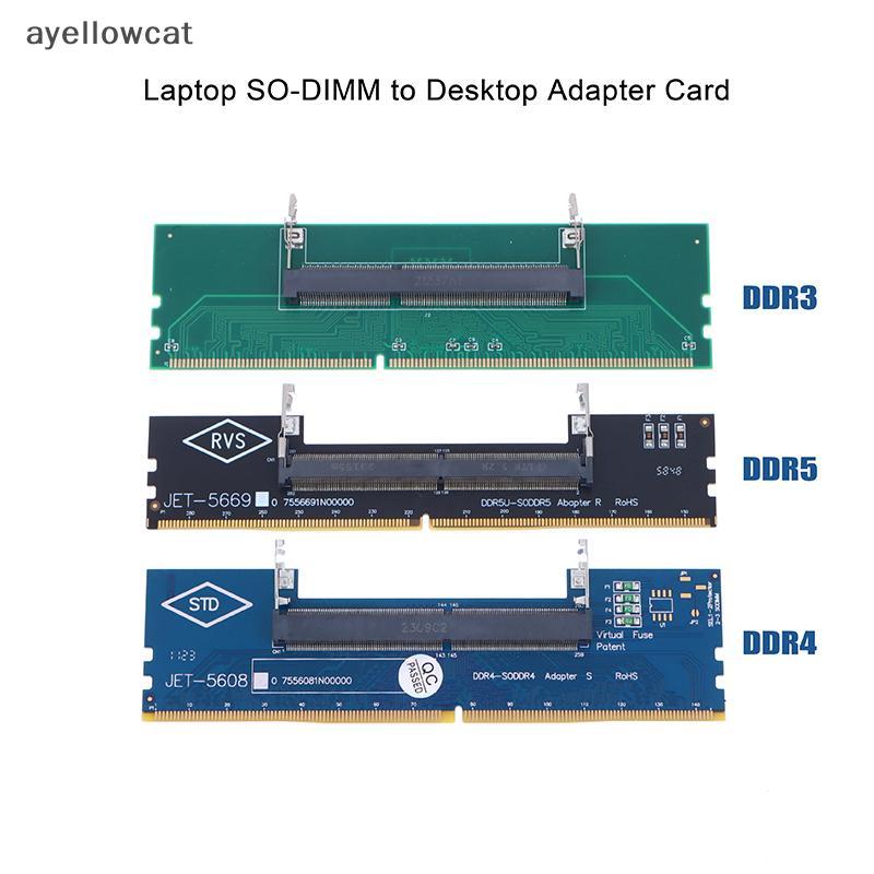 AYE DDR3 DDR4 DDR5 Portátil SO-DIMM Para Desktop Adaptador Conversor De Cartão M