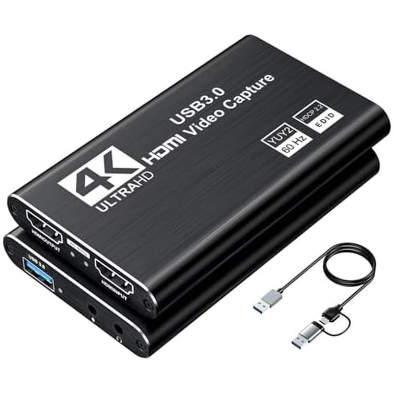 Placa De Captura De Vídeo XIIXMASK , Áudio E USB 3.0 4K HDMI Loop-Out , 1080P 60