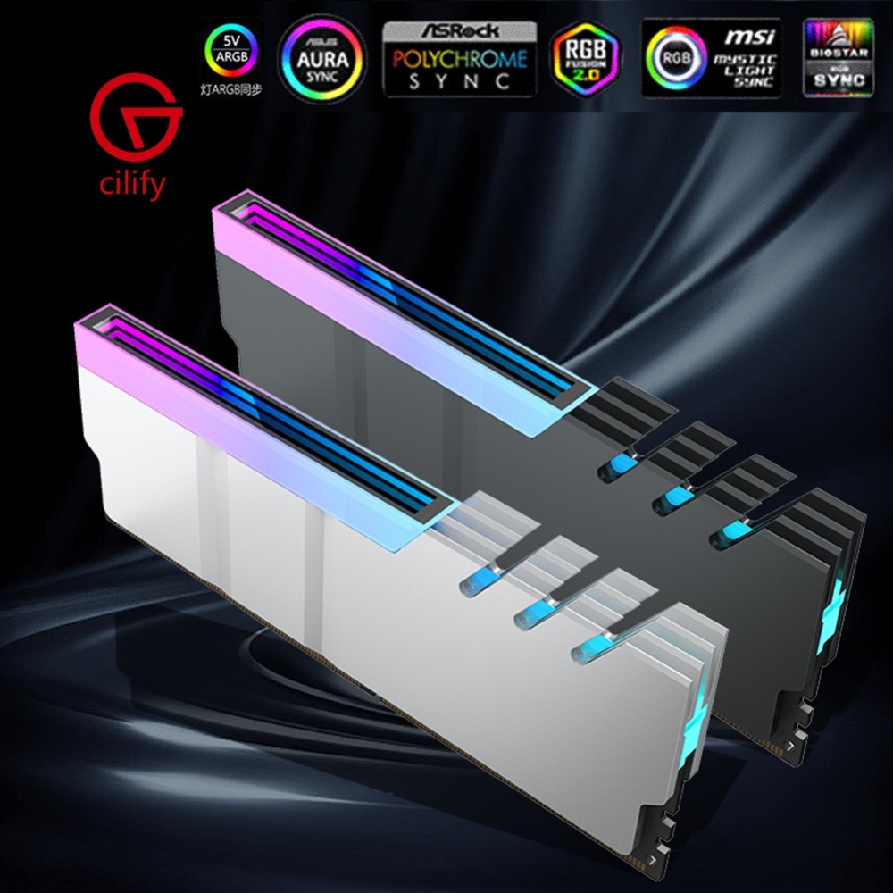 Dissipador De Calor DDR4 DDR5 Cooler 5V 3PIN ARGB Acessórios Para Computador Em Liga De Alumínio