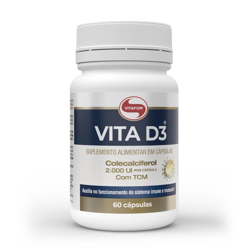 Vita D3 Colecalciferol 2000ui 60cap - Vitafor