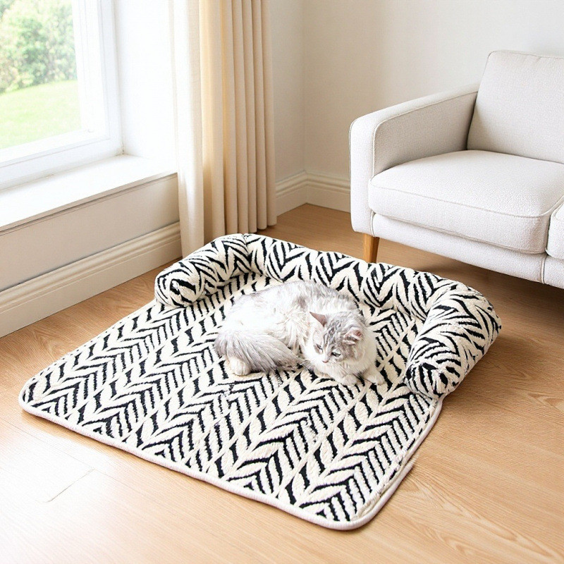 Almofada Para Animais De Estimação Pelúcia Sofá-Cama Antiderrapante Espessada Gato Cachorro