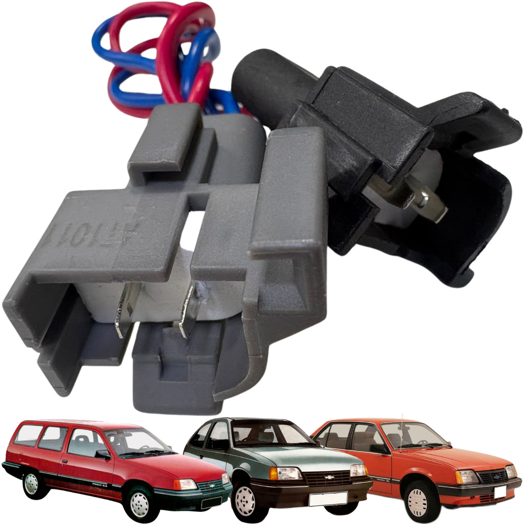Plug Chicote Conector 4 Vias Bobina MQ para Ipanema Kadett Monza 1.8 2.0 8V EFI 1011