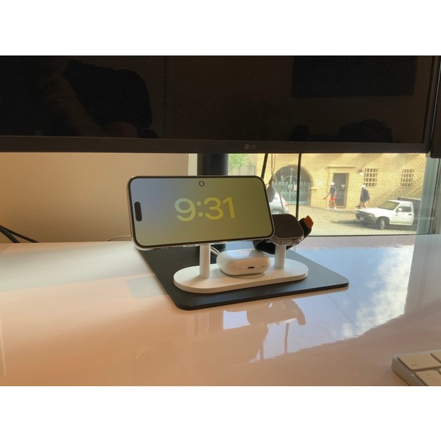 Adequado para Apple Apple Suporte de carregamento três em um Magsafe iPhone iWat