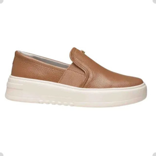 Tenis Feminino Pegada Em Couro Slip On 213153