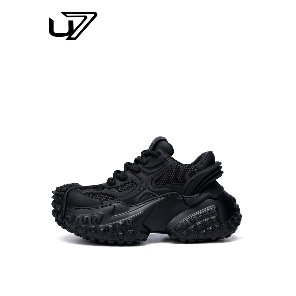 U7 sapatos masculinos verão 2026 novo estilo malha de sola grossa aumentada papai sapatos moda masculina na moda sapatos