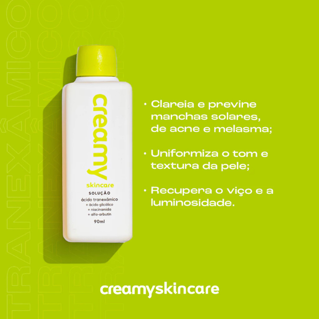 Kit Duo Esfoliante Químico - Ácido Glicólico + Tônico Clareador - Ácido Tranexâmico - Creamy — imagem 2 de 2