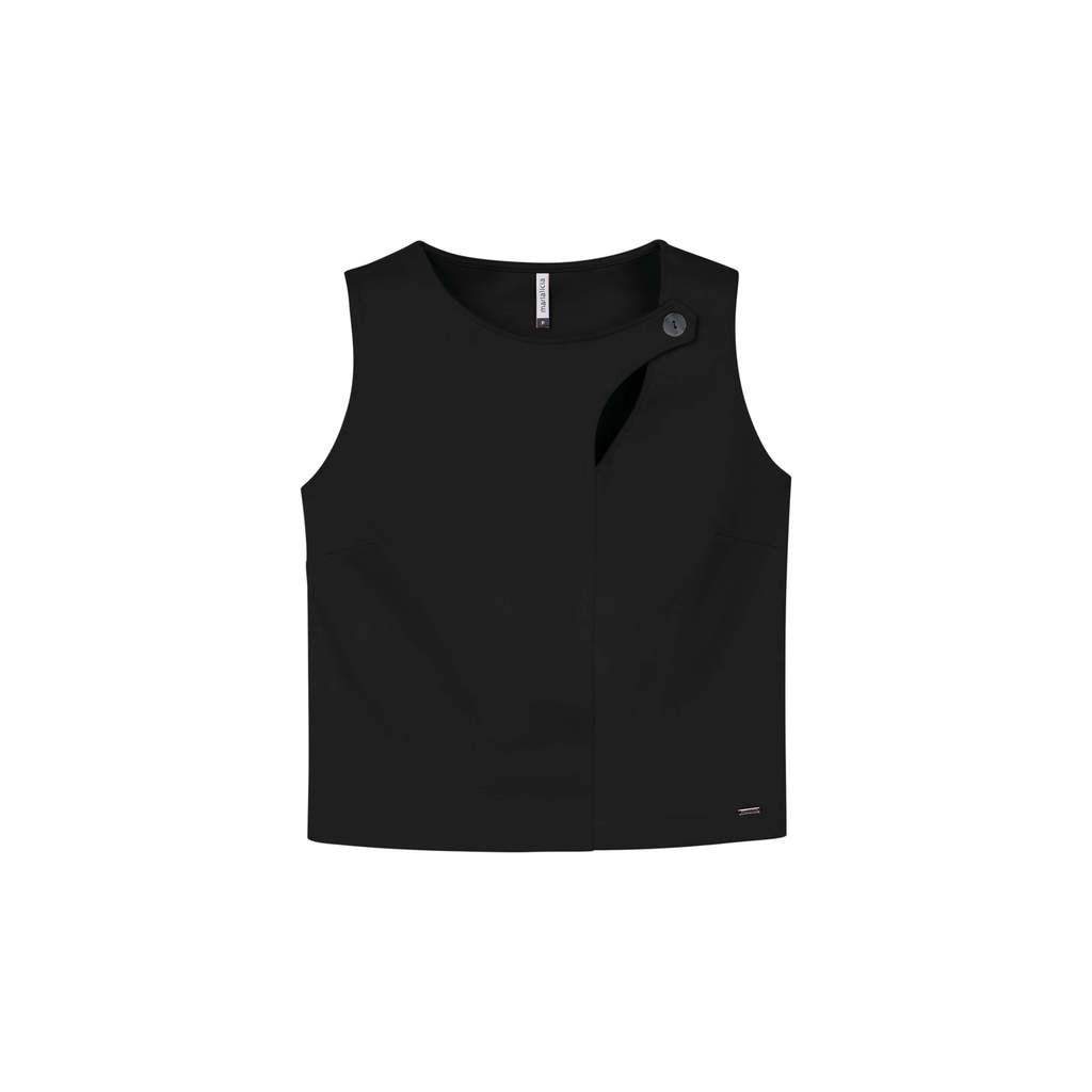 Regata Feminina Detalhe Decote Marialícia Preto