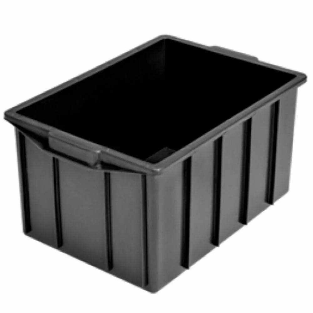 Caixa plástica 130L 74 x 52 x 41 cm sem tampa - Maxicaixa