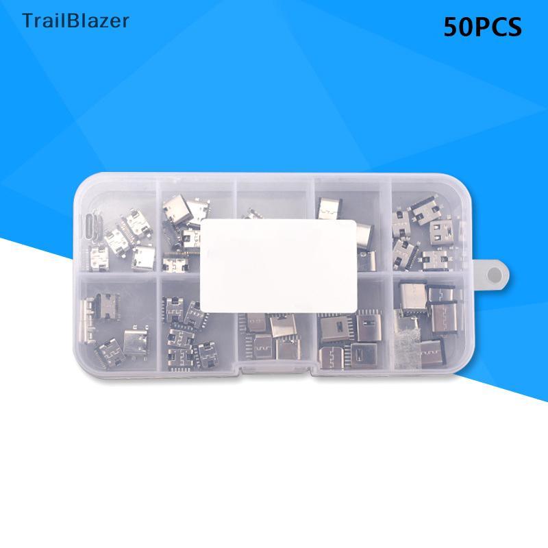 100 Pçs/Caixa 10 Modelos Tipo-C Carregamento USB Fazer Conectores Mix 6Pin E 16Pin Uso Para Telefone Kit De Reparo De Pr
