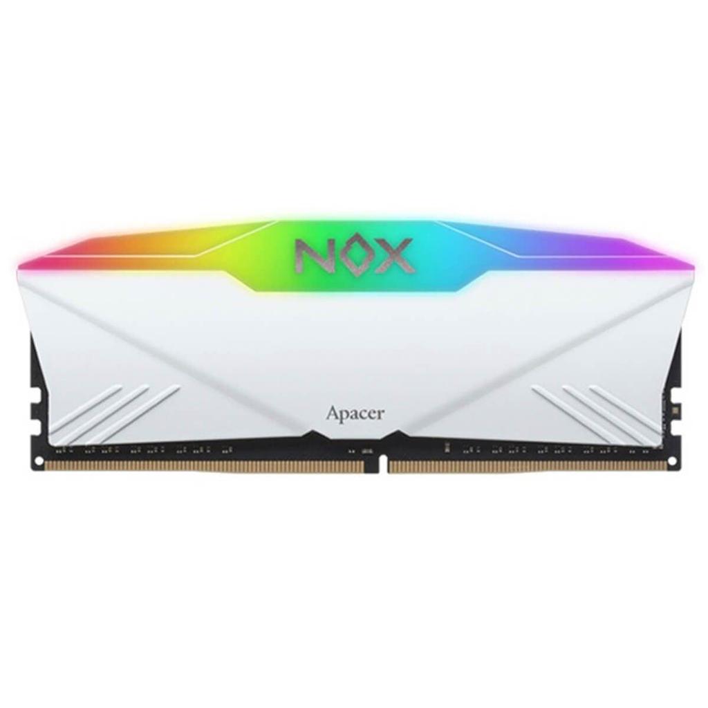 Memória DDR4 Apacer Nox, RGB, 16GB, 3200MHz, Branca, AH4U16G32C28YNWAA-1