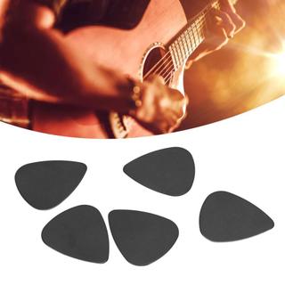 5 peças palhetas de guitarra de PVC acústicas para acessórios folk com ajuste perfeito para dedo preto 0,71 mm