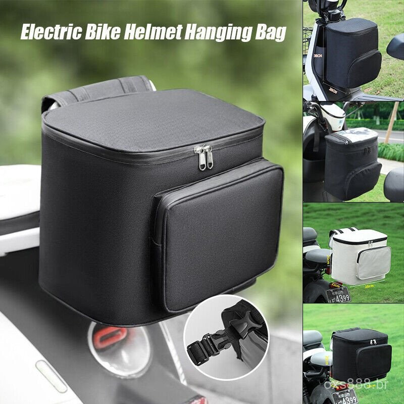 Mochila Impermeável de Grande Capacidade para Capacete de Bicicleta Elétrica, Bolsa de Pendurar no Banco Traseiro XT ELP