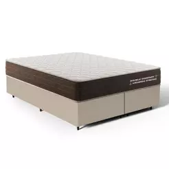 Cama Box Queen com Colchão de Espuma D33 Double Comfort 158x198x59cm