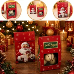 10 SACO LEMBRANCINHA NATAL C/ VISOR PP 7X5X12 6187 ( NATAL IDEIA 2026 )