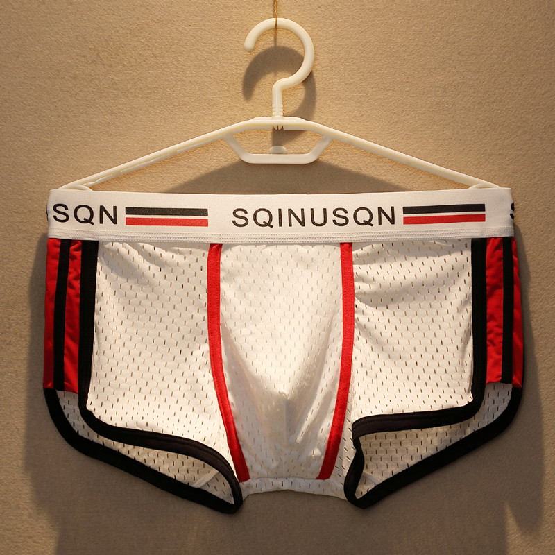 2 peças de roupa interior de seda gelo verão malha respirável boxer Briefs confortável estilo fino juventude roupa inter