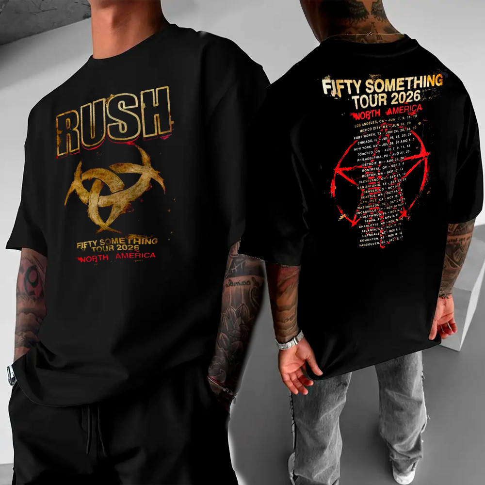Camiseta Rush Banda Rock Oversized ou Básica Algodão Unissex Streetwear Presente Fã Música Anos 80 Premium