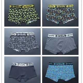Cueca boxer masculina americana única transfronteiriça, cueca boxer de algodão confortável, diária, Regular, Graffiti