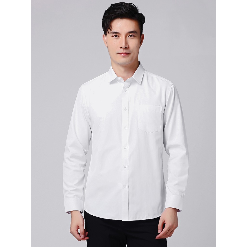 Grande marca recorte etiqueta corte camisa branca masculina macacão de trabalho casamento noivo padrinhos camisa branca 