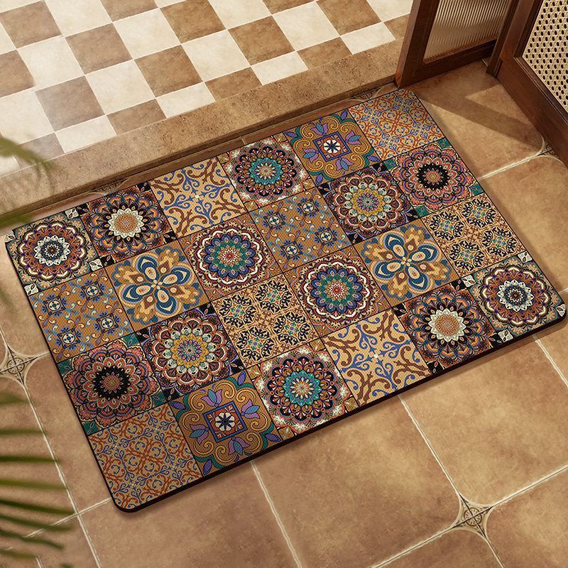 Diatom lama banheiro estilo americano porta absorvente tapete antiderrapante de secagem rápida tapete doméstico tapete d