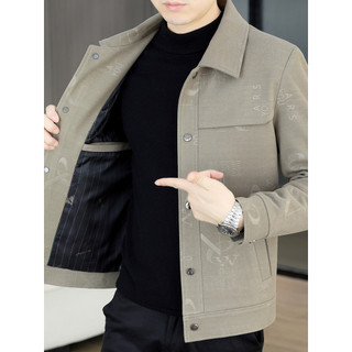 Outono inverno novo estilo jaqueta de lã masculina lapela versão coreana Casual juventude High-End curto casaco de lã