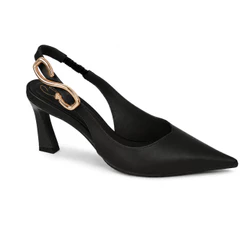 Scarpin Simone Mendes Bebecê Slingback Salto Taça Bico Fino