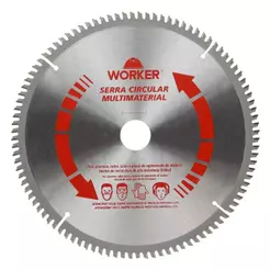 Disco De Serra Circular Multimaterial 10'' 80D 30mm Worker