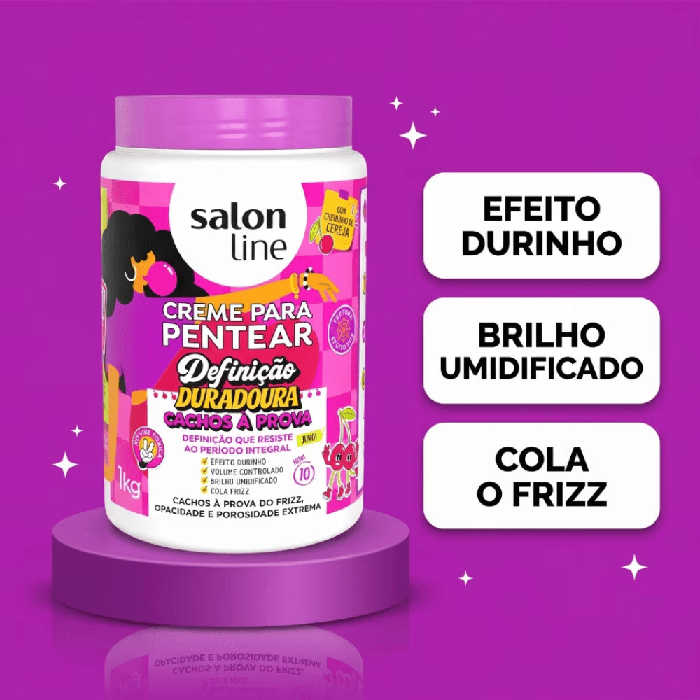 Creme Para Pentear Salon Line Definição Duradoura 1kg · foto 2