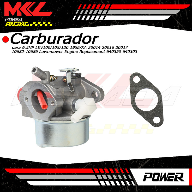 Carburador Para Cortador De Grama 6.5HP LEV100 LEV105 LEV120 195E 195XA 20014 20016 20017 640350