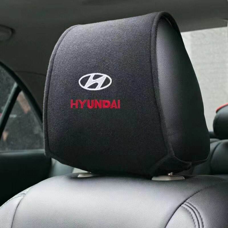 Capa de Almofada para Encosto de Cabeça de Banco de Carro para Hyundai IONIQ Tucson i30 i40 Fe CM DM Elantra Sonata RB L