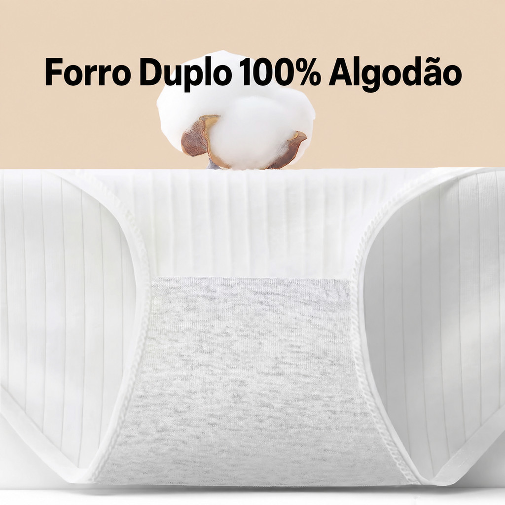 Calcinha Feminina Descartável 100% Algodão – Roupa Íntima Higiênica para Viagem, Hotel e Uso Diário — imagem 2 de 2