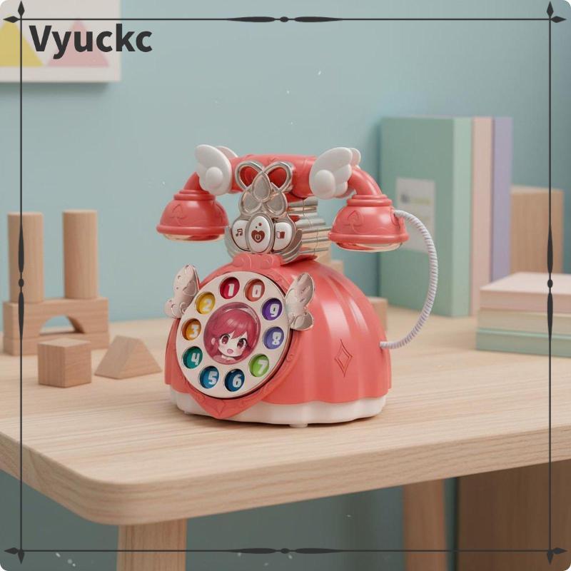 [vyuckc] Crianças Simulação Telefone Interativo Toque Brinquedo Pretend Call Phone Girl Toys Conjunto De Jogos Educativo
