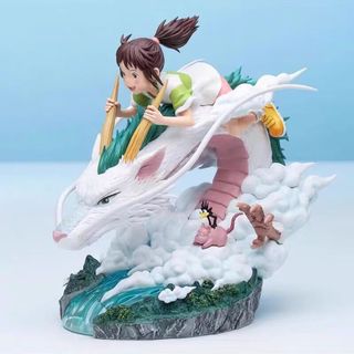 Spirited Away Pequeno Dragão Branco 16cm Gong Qijun Bonito Anime Presente Jogo de Mesa Casal Figura Decoração Modelo S