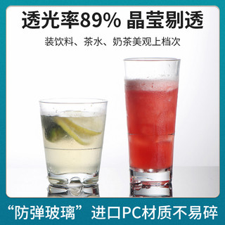 Copo acrílico Buffet bebida suco copo empilhável PC plástico copo de cerveja restaurante comercial resistente ao calor x
