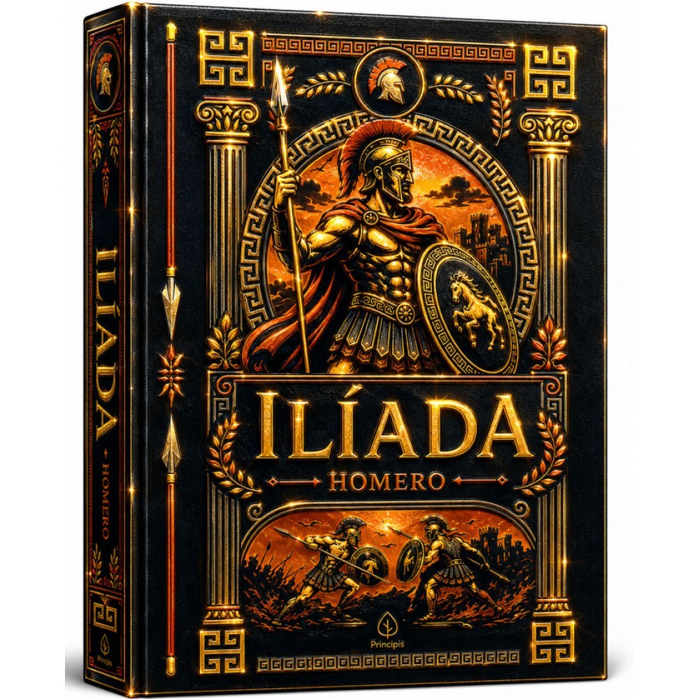 Livro Ilíada - Edição Supreme Capa Dura com Alto Relevo - Importad