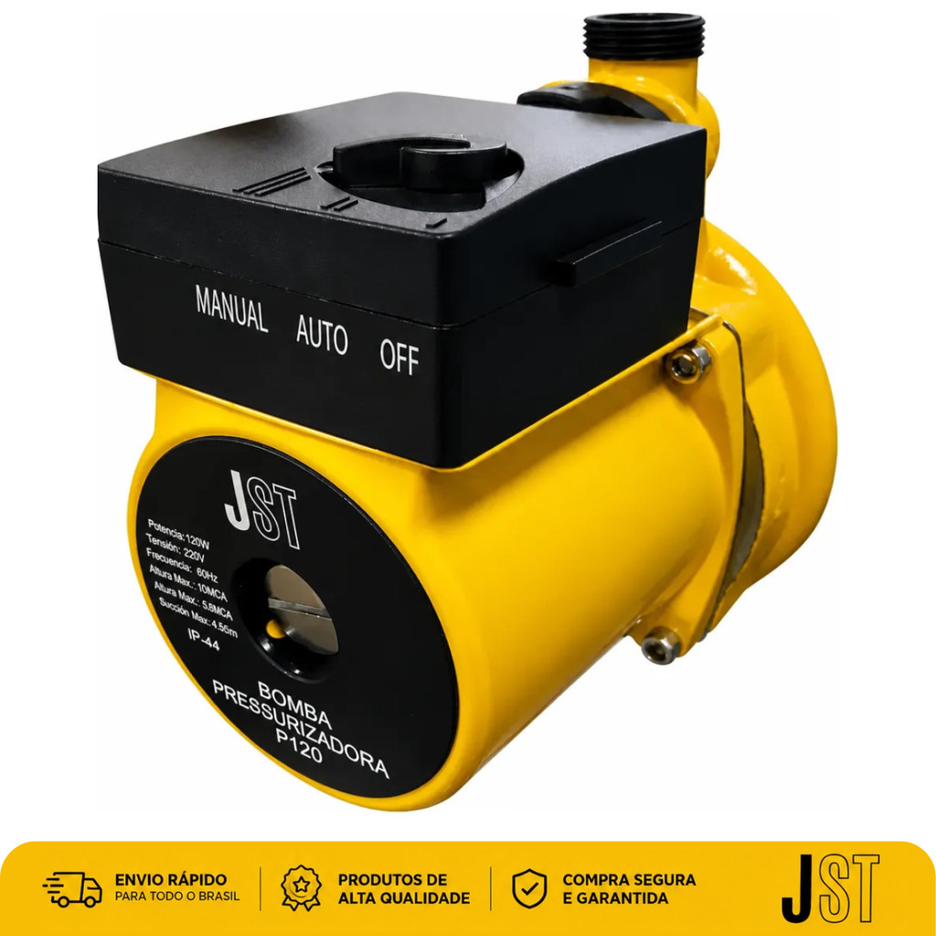 Bomba Pressurizadora de Água Para Chuveiro Torneiras P120 26L/min 220V 120W JST