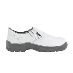 Sapato Elástico Branco Bico PVC Monodensidade Ca 40142