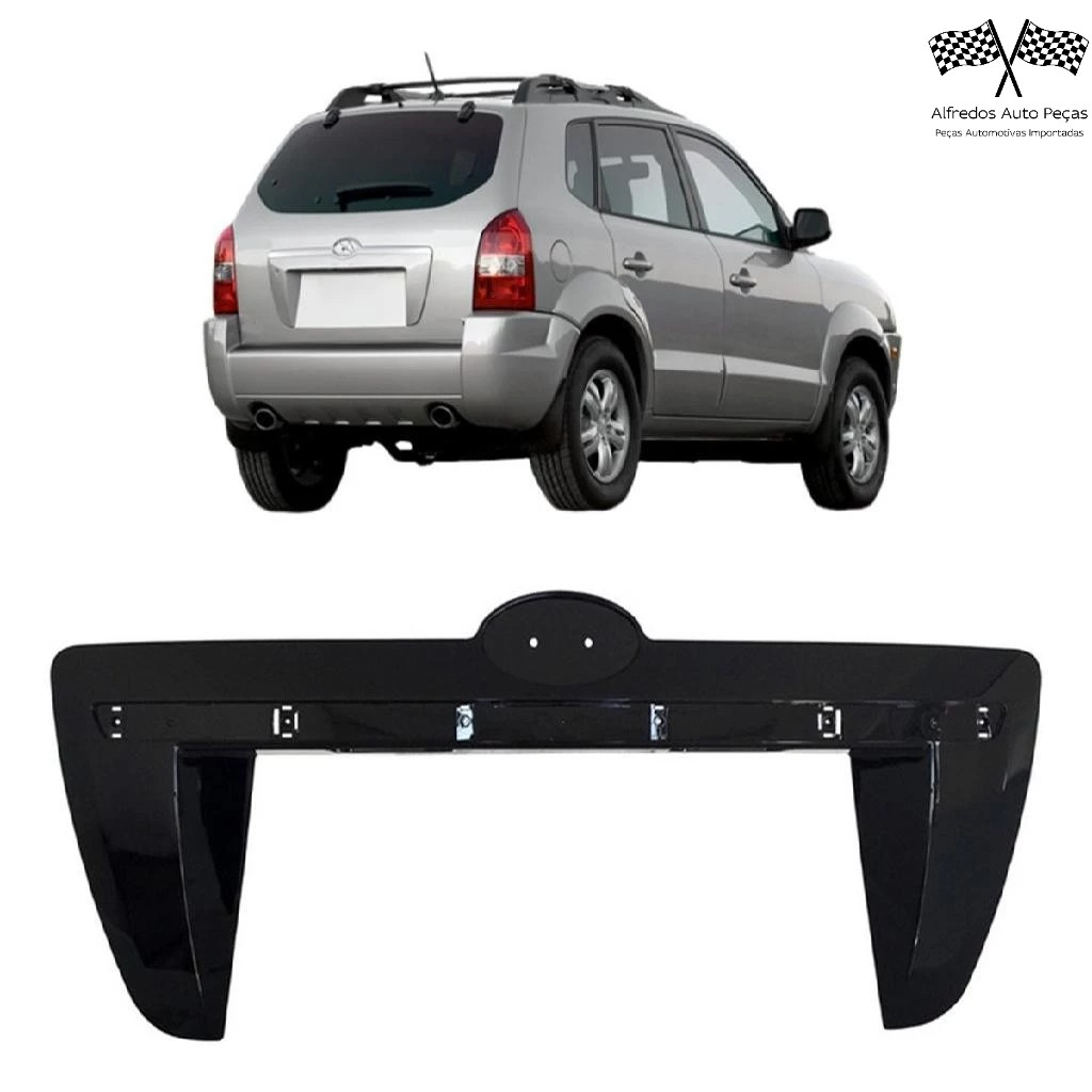 Friso Regua Suporte Emblema Acabamento Tampa Traseira Tucson 2010 2011 2012 2013 2014 2015 2016 Novo