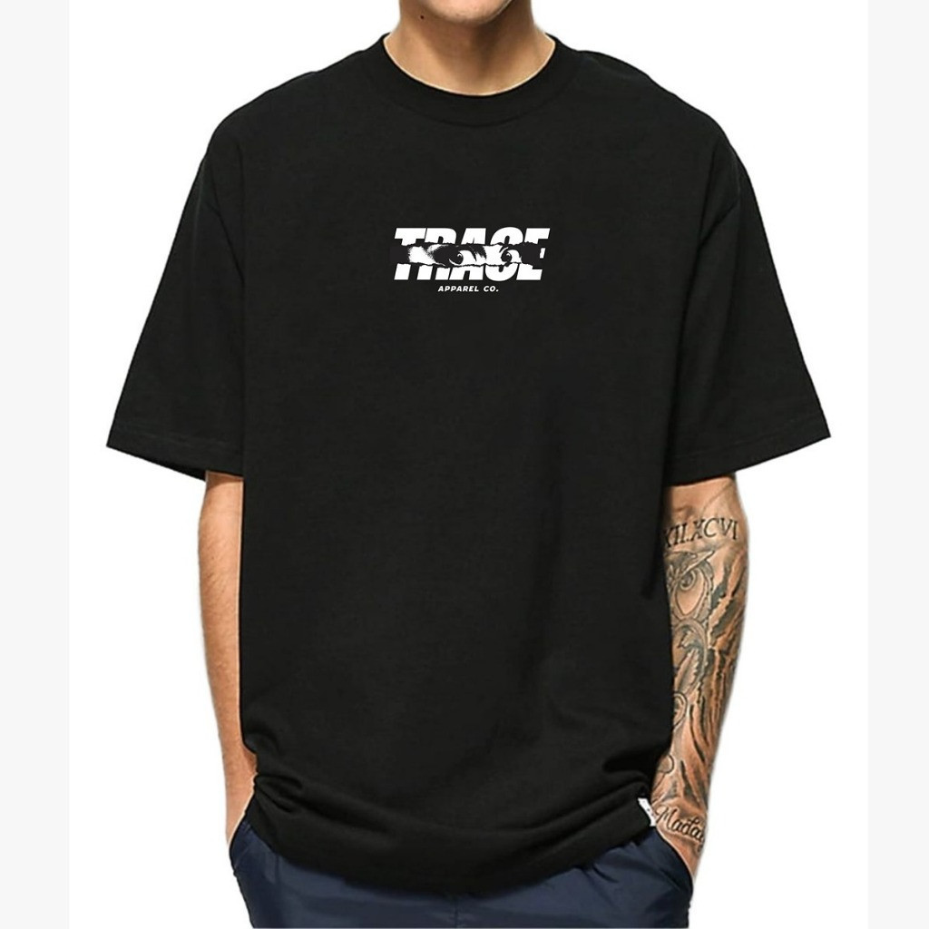 [Camiseta Premium em Algodão Puro]GXG Camiseta Masculina Oversized Streetwear Fear 100% Algodão