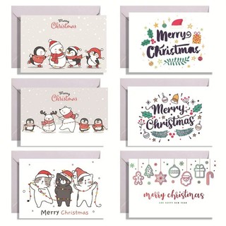 FELIZ NATAL Cartão Pequeno Cartão Pequeno + Envelope + Adesivo DX688