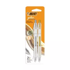 Caneta esferográfica gel Gelocity Metallic 0.8mm com 2 unidades Bic