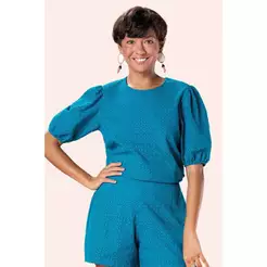 Blusa Feminino Marialícia Azul