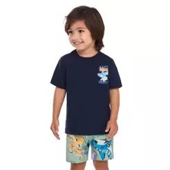 Conjunto Infantil Menino Oceano Elian Azul