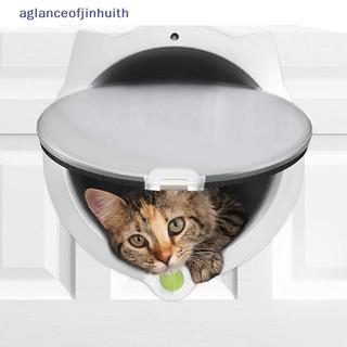 [aglanceofjinhui] Porta Com Aba Para Gatos Fofa Magnética 4 Modos De Locação Automática De Plástico Portas Internas E Ex