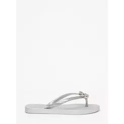 Chinelo Petite Jolie Fresh Full Glitter Prata/Ice PJ7704