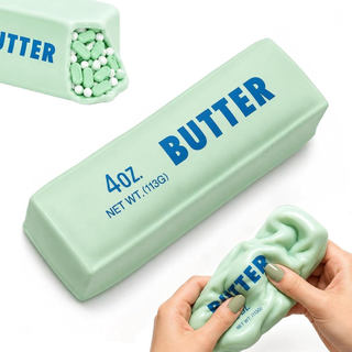 Squishy De Manteiga Crocante ASMR , Brinquedo Sensorial Antiestresse Macio Com Bolhas , Recuperação Lenta